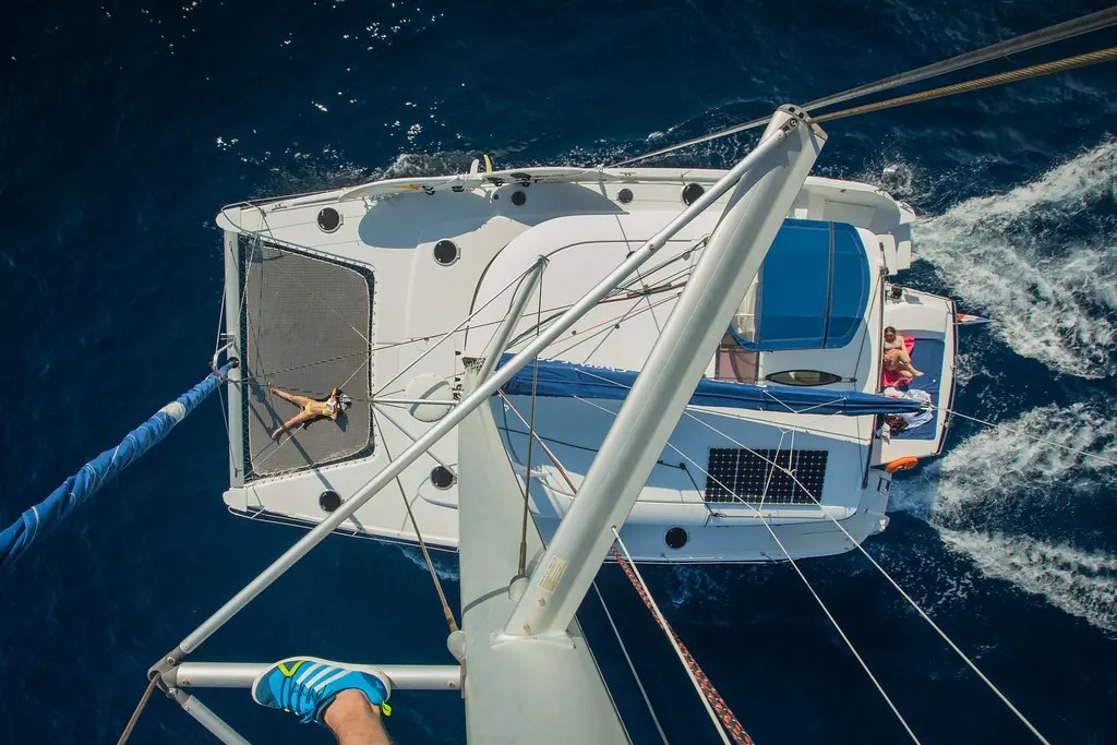 Sailing toward the day's objective