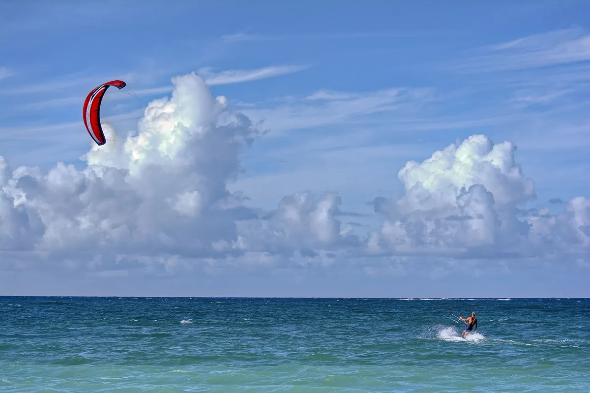 Kitesurfing activity